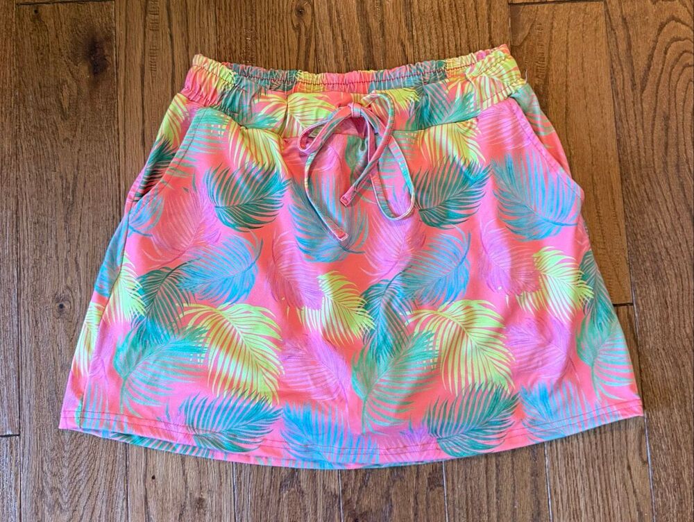Jess Lea tropical drawstring skort size M - Picture 2 of 7